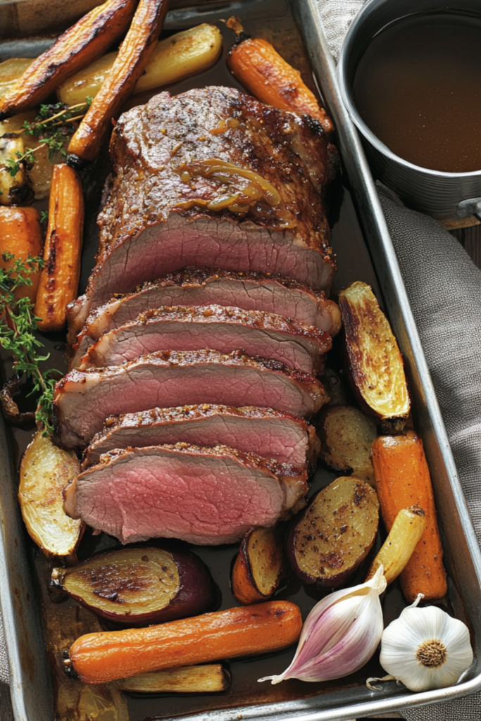 Gordon Ramsay Roast Beef with Caramelised Onion Gravy Recipe