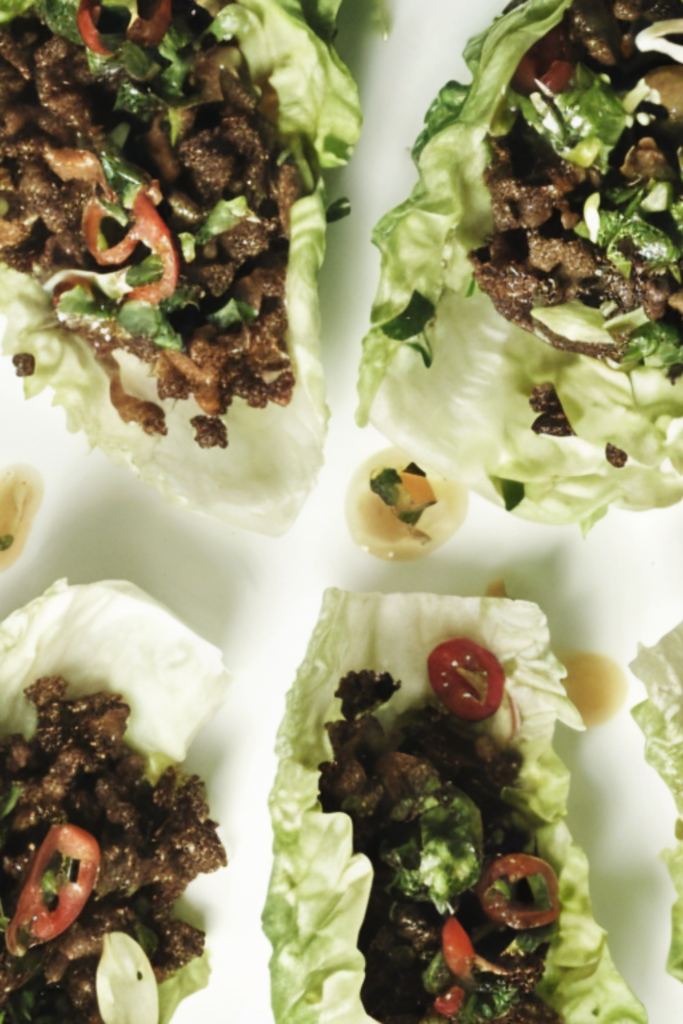 Gordon Ramsay chili beef lettuce wrap Recipe