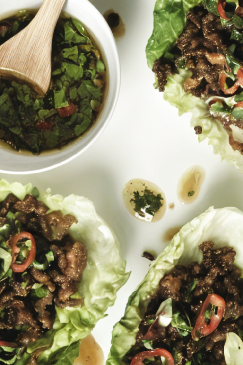 Gordon Ramsay chili beef lettuce wrap Recipe 