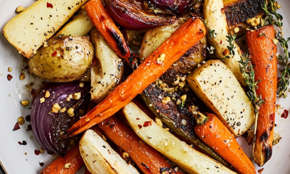 Roasted Root Vegetables With Crushed Pepitas