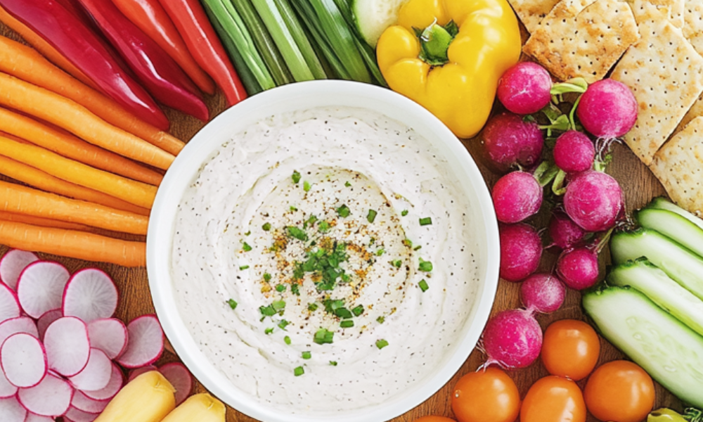 Caramelized Onion Everything Dip