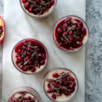 Vanilla-Infused Panna Cotta With Pomegranate Glaze