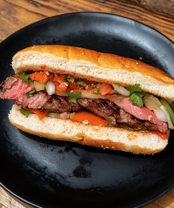 Puerto Rican Style Steak Sandwich from Ramsay Around The World