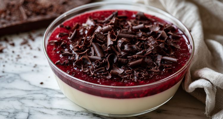 Gordon Ramsay Vanilla Panna Cotta with Pomegranate Glaze
