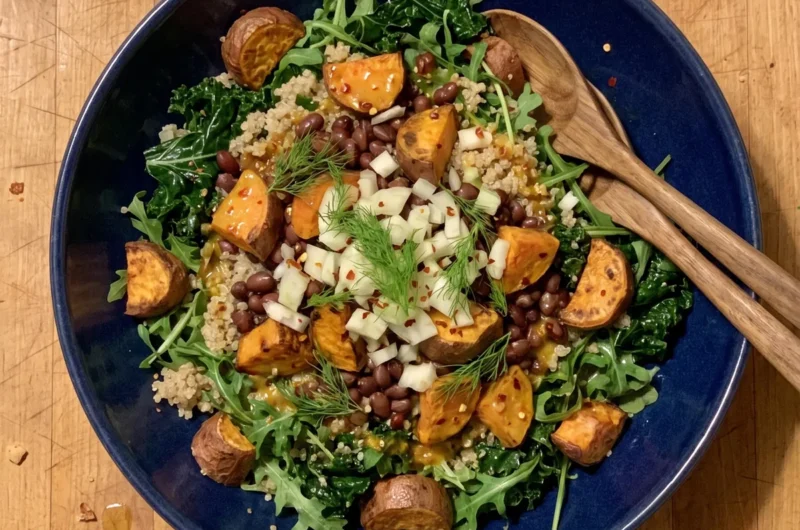 Gordon Ramsay's Aduki Bean, Sweet Potato and Fennel Salad
