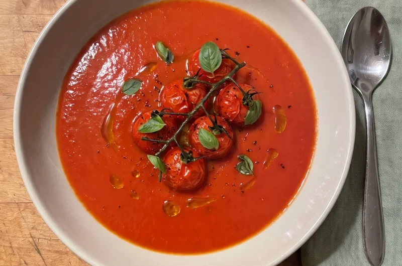 Gordon Ramsay's Roasted Tomato and Basil Soup